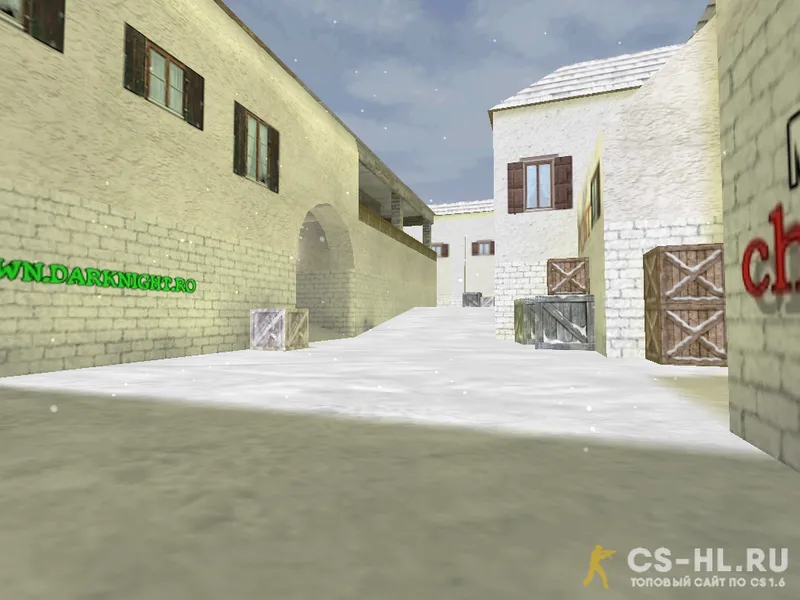 Карта de_inferno_snow для Counter-Strike 1.6