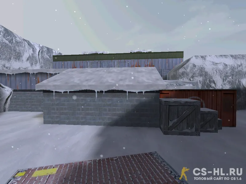 Карта de_nuke_snow для Counter-Strike 1.6