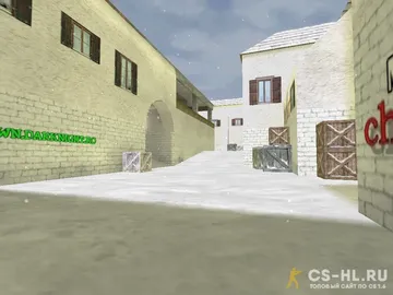 Карта de_inferno_snow для CS 1.6