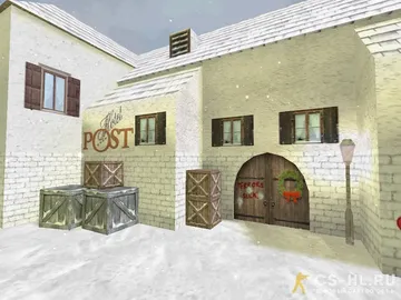 Карта de_inferno_snow для CS 1.6