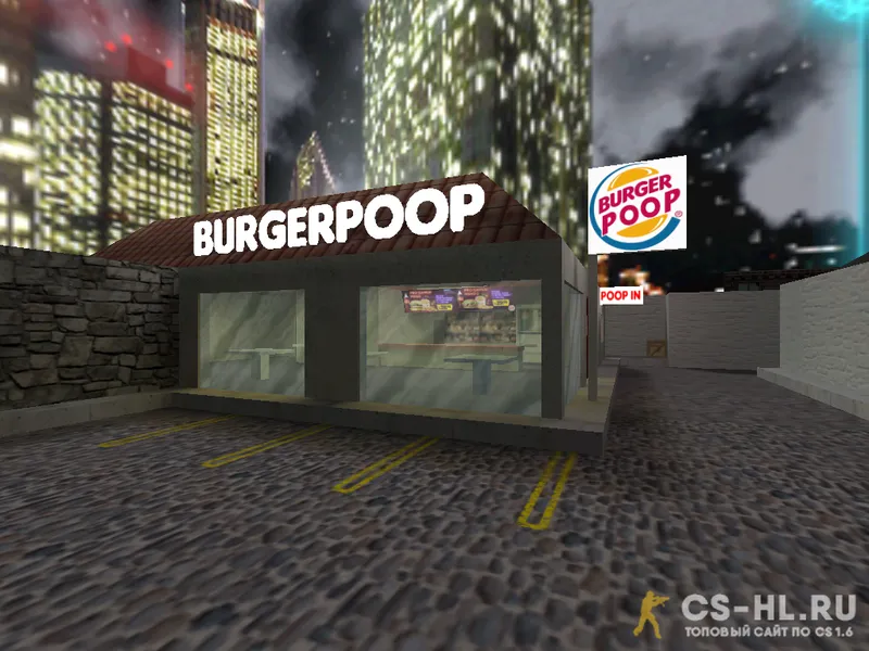 Карта de_burgerpoop для CS 1.6