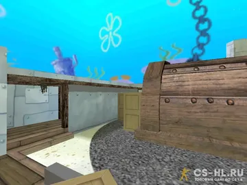 Карта de_bikinibottom для Counter-Strike 1.6