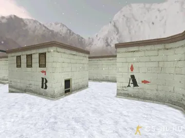 Карта de_bourne_snow для CS 1.6