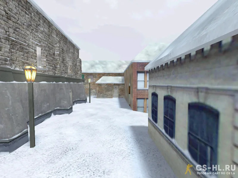 Карта de_inferno_winter для CS 1.6