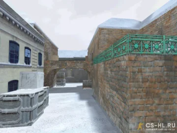 Карта de_inferno_winter для CS 1.6