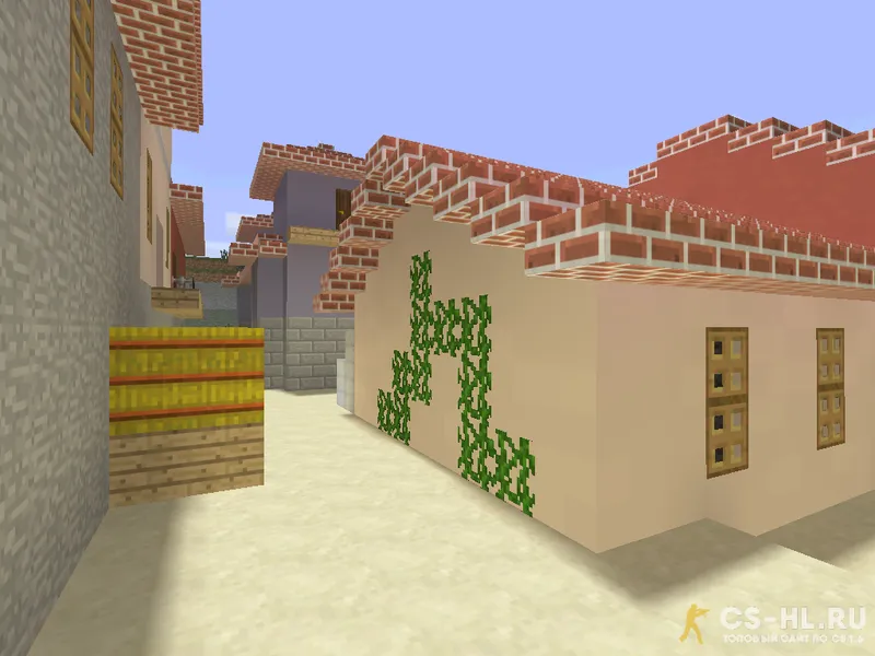 Карта de_inferno_minecraft для CS 1.6