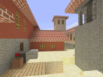 Карта de_inferno_minecraft для CS 1.6
