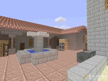 Карта de_inferno_minecraft для CS 1.6